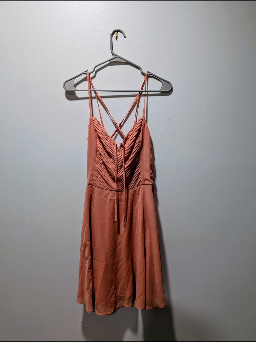 Abercrombie Strappy Dusty Rose V-Neck Sundress